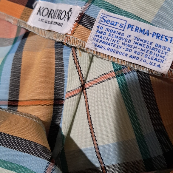 True Vintage 60s/70s Sears Plaid Skirt | Preppy A- line Midi - Picture 7 of 14